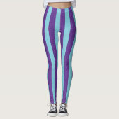 Leggings Violet rayé (Devant)