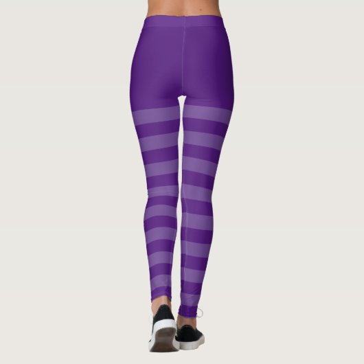 Leggings Violet rayé (Dos)