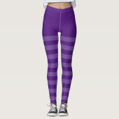Leggings Violet rayé (Devant)