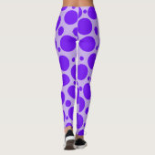 Leggings Violet sur les pattes de point de Polka violet (Dos)