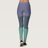 Leggings Violet Vert foncé et Vert clair (Dos)