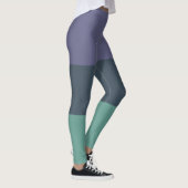 Leggings Violet Vert foncé et Vert clair (Droite)