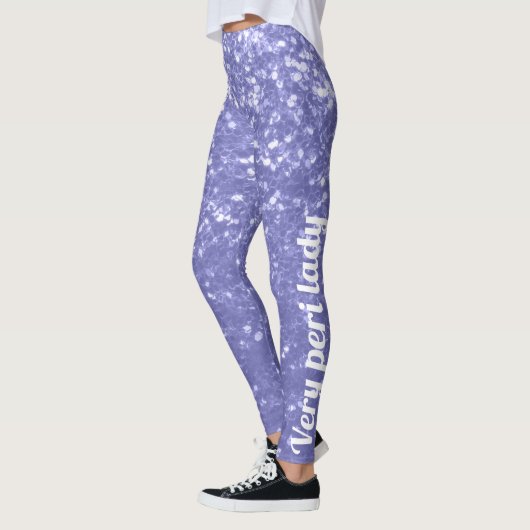 Leggings Violet violet faux pétille parties scintillant Vot (Gauche)