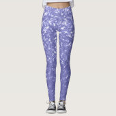 Leggings Violet violet faux pétille parties scintillant Vot (Devant)
