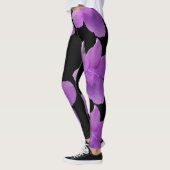 Leggings Violet violet philippin noir (Gauche)