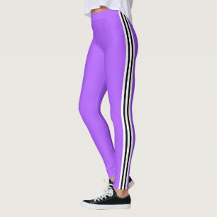 Leggings violets à trois côtés Choisir les couleur