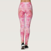 Leggings Violets en rose (Dos)