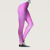 Leggings violets roses - Logo Bed & Breakfast blan (Droite)