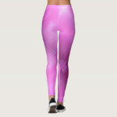Leggings violets roses - Logo Bed & Breakfast blan (Dos)
