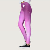 Leggings violets roses - Logo Bed & Breakfast blan (Gauche)
