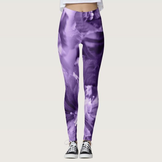 Leggings Violettes monochromes (Devant)