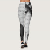 Leggings Violon et manuscrit (Dos)