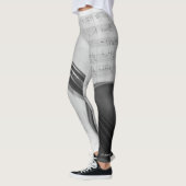 Leggings Violon et manuscrit (Gauche)