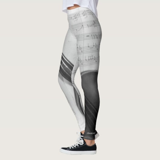 Leggings Violon et manuscrit (Gauche)