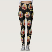 Leggings Virgo août septembre Anniversaire Zodiac Nom perso (Devant)