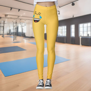 Leggings Visage Avec Des Larmes De Joie