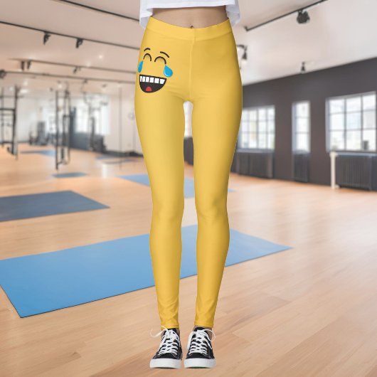 Leggings Visage Avec Des Larmes De Joie