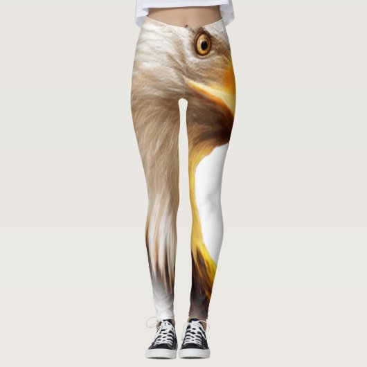 Leggings Visage d'aigle  (Devant)