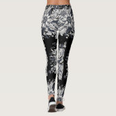 Leggings visage de femme abstrait (Dos)