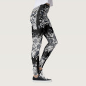 Leggings visage de femme abstrait (Droite)