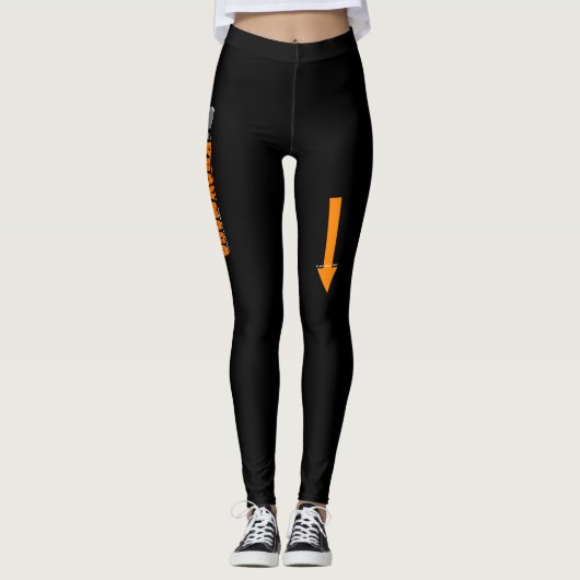 Leggings Visage d'endroit de guêtres de Krav Maga ICI (Devant)