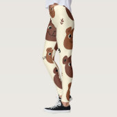 Leggings Visage drôle d'ours (Gauche)