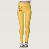 Leggings Visage lançant un baiser (Devant)