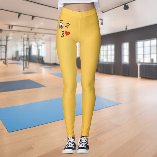 Leggings Visage lançant un baiser