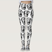 Leggings Visage moderne Animaux de compagnie Photo Enfants  (Devant)