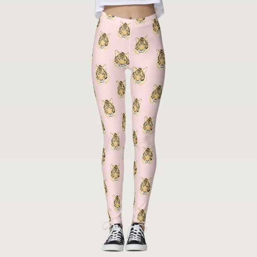 Leggings Visage sauvage (Devant)