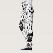 Leggings Visages mignons de chat (Gauche)