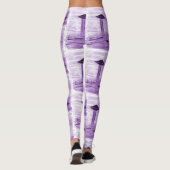 Leggings VISION-D8 - OVNI art par EelKat - violet (Dos)