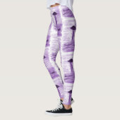Leggings VISION-D8 - OVNI art par EelKat - violet (Gauche)