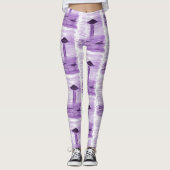 Leggings VISION-D8 - OVNI art par EelKat - violet (Devant)