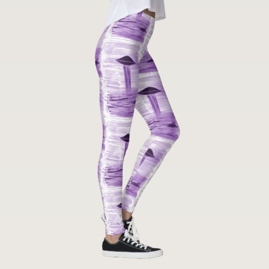 Leggings VISION-D8 - OVNI art par EelKat - violet (Droite)