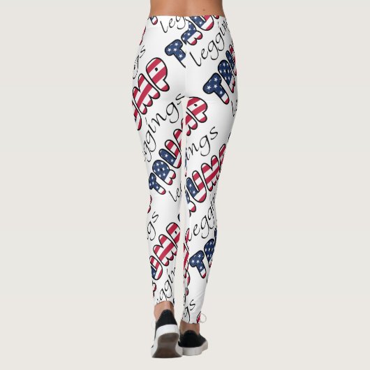 Leggings Vitesse patriotique d'élection de guêtres d'atout (Dos)