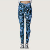 Leggings Vitesses de bleu d'amusement ! (Devant)