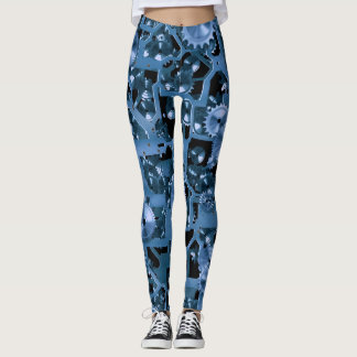 Leggings Vitesses de bleu d'amusement !