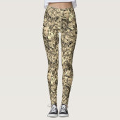 Leggings vitrail cassé - Sepia (Devant)