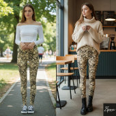 Leggings vitrail cassé - Sepia