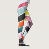 Leggings Vivid aquarelle Chevron I (Droite)