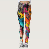 Leggings Vivid Chaos Splash Graffiti (Devant)