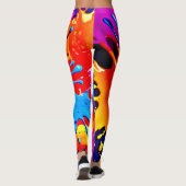 Leggings Vivid Color Splash Art (Dos)