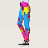 Leggings Vivid Color Splash Art (Gauche)