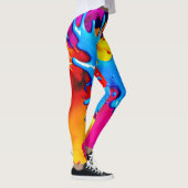 Leggings Vivid Color Splash Art (Droite)