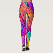 Leggings Vivid Motif feuille (Dos)