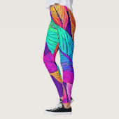 Leggings Vivid Motif feuille (Gauche)
