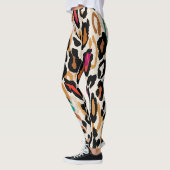 Leggings Vivid Posters de animaux léopards (Gauche)