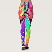 Leggings Vivid Vibes de marionnettes Design d'art (Dos)