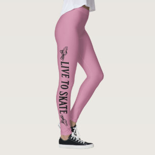 Leggings Vivre au patinage, patiner à vivre, Roller Derby G